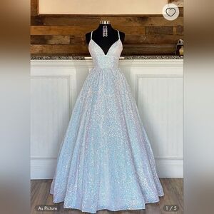 Shimmering Iridescent Gown